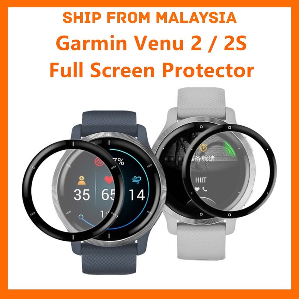 3D Curved Protective Film For Garmin Vivoactive 4S Full Screen