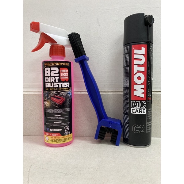 Package 82 Dirt Buster Degreaser REPSOL MANNOL Chain Lube Brush