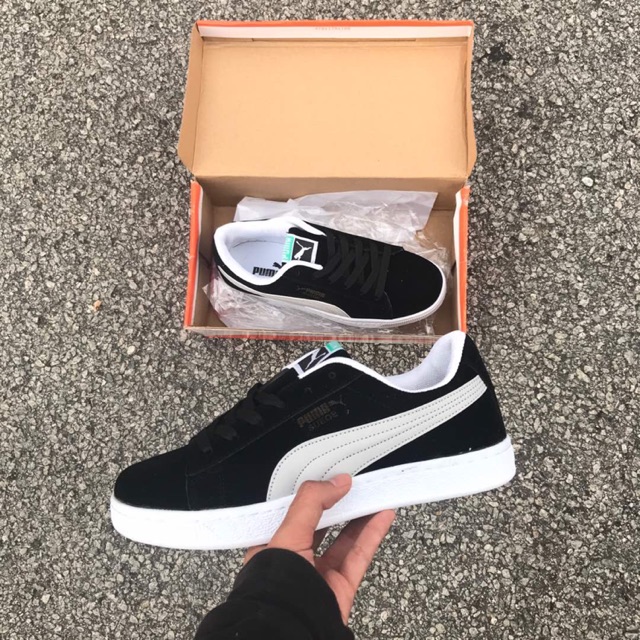 READY STOCK Puma Suede Black White Shopee Malaysia