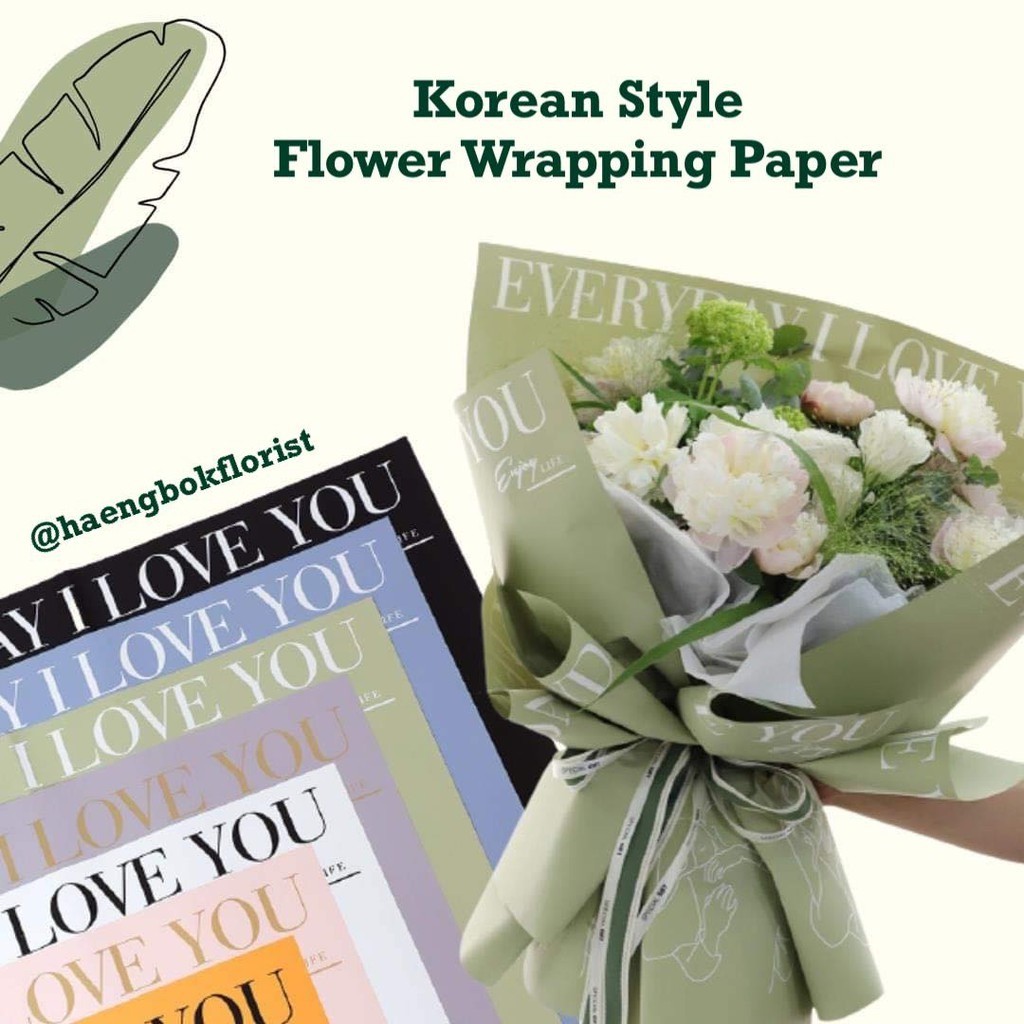 Thickened macaron monochrome Ouya paper waterproof solid color paper gift  paper bouquet wrapping paper flower packaging