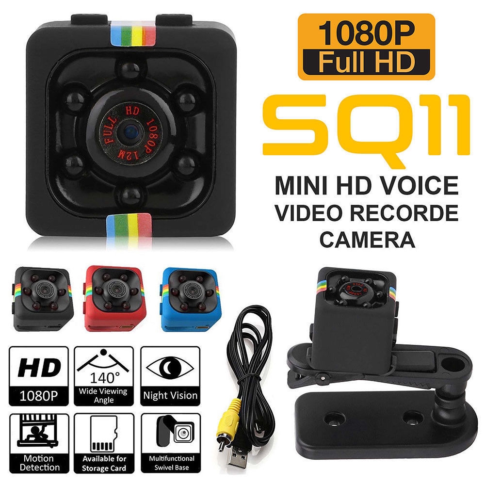 2 PACK SQ11 Mini Camera HD 1080P Night Vision Camcorder Wireless DVR Micro  Camera Sport DV Video Small Cam WIFI Surveillance IP Camera