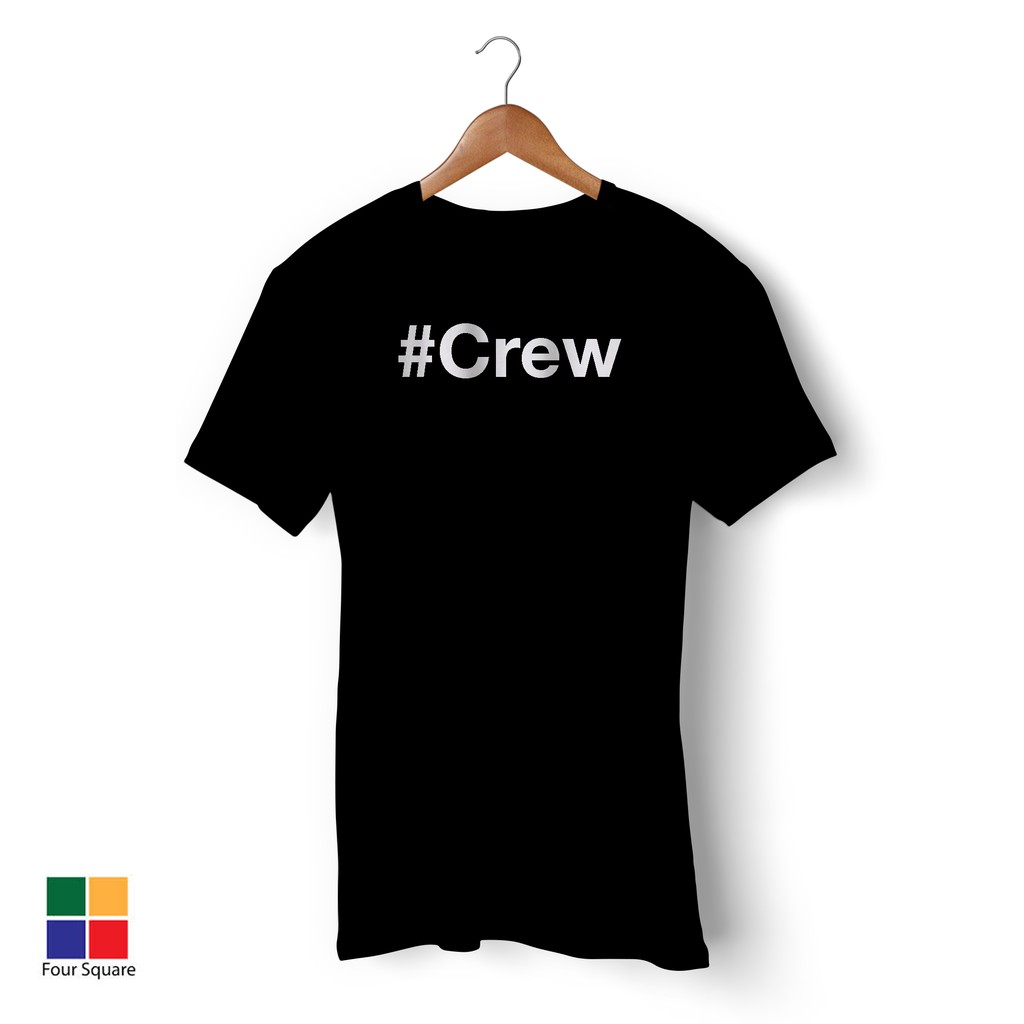 Production Crew Tshirt - Crew - White Vinyl Heat Press