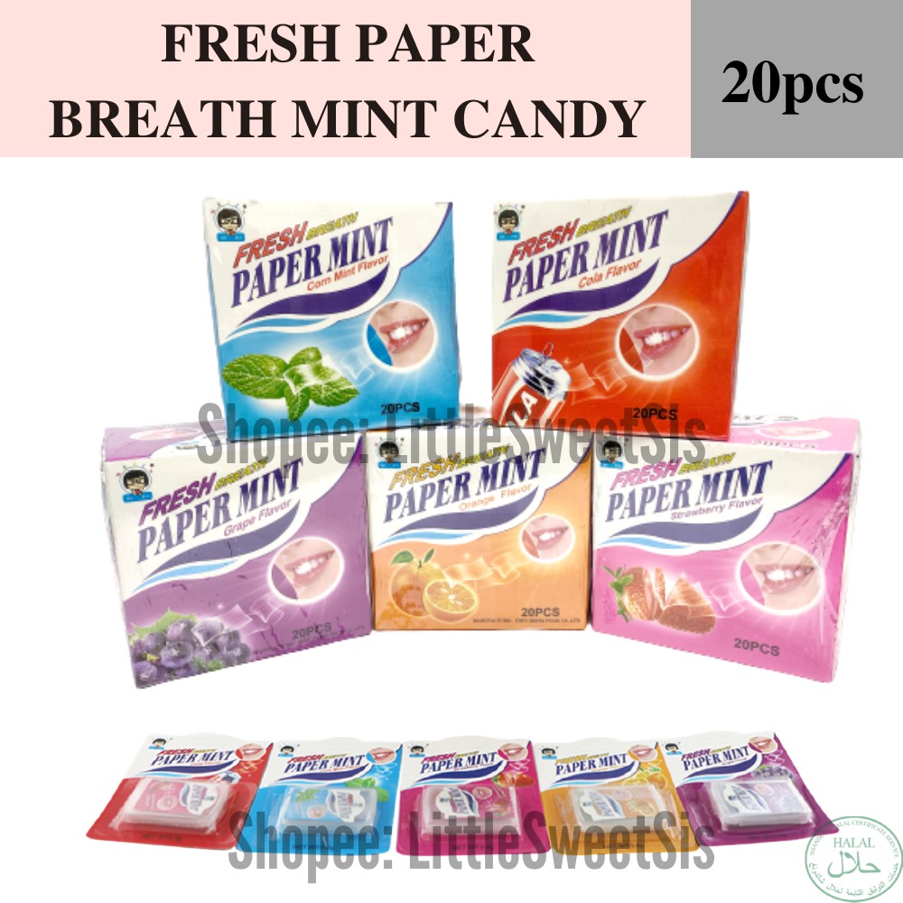 Hepin Fresh Paper Mint Candy 20pcs