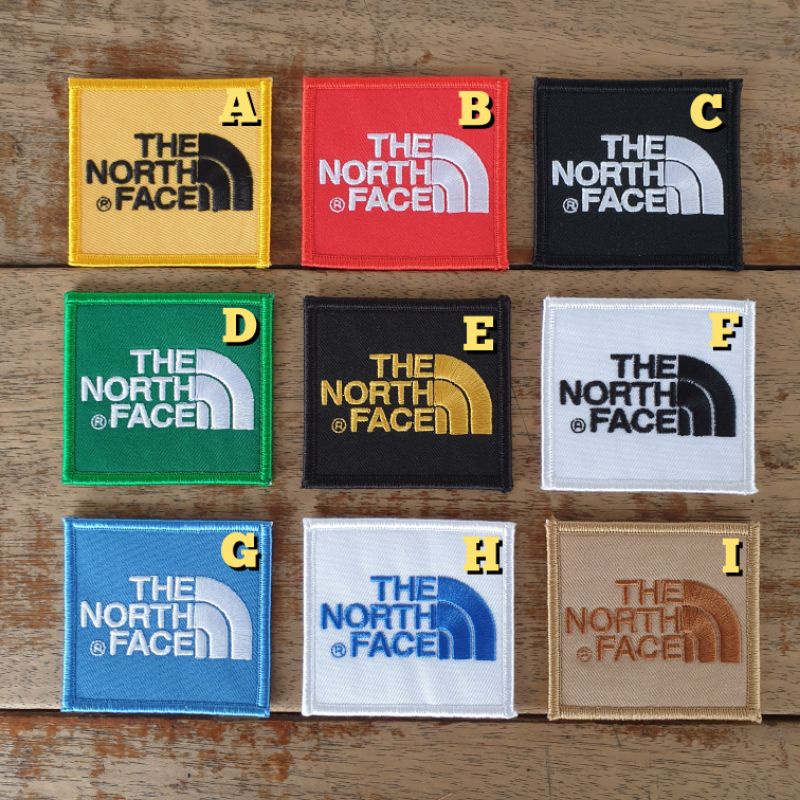 The North Face embroidery patches Ready Stock . Shopee Malaysia