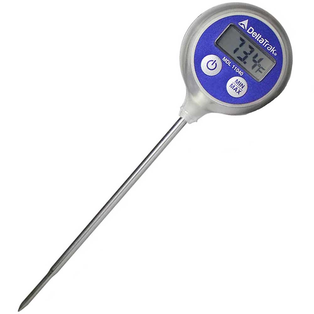 DELTATRAK 11063 Jumbo Display Auto-Cal Needle Probe Thermometer