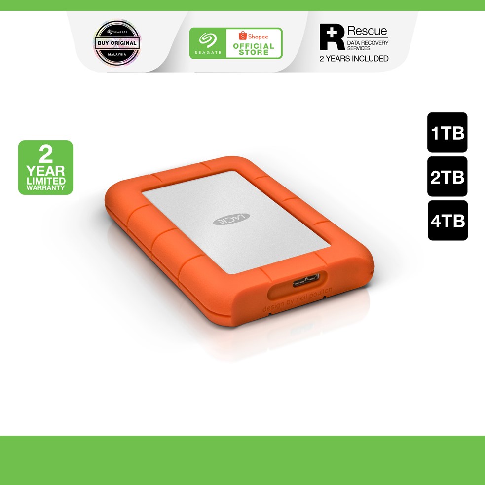 LaCie Rugged Mini - hard drive - 1 TB - USB 3.0
