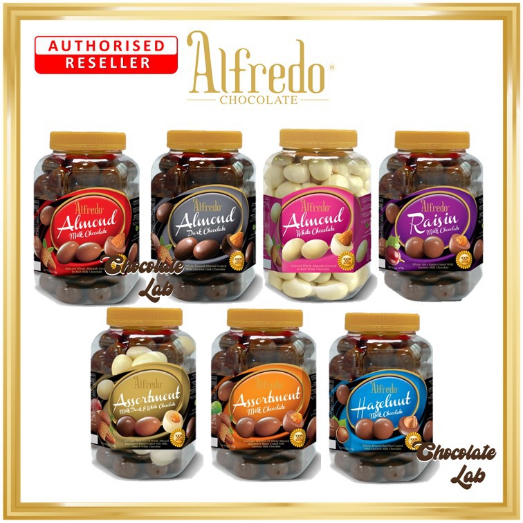 Alfredo Chocolate Jar - Almond Milk/Dark/White/Hazelnut/Raisin