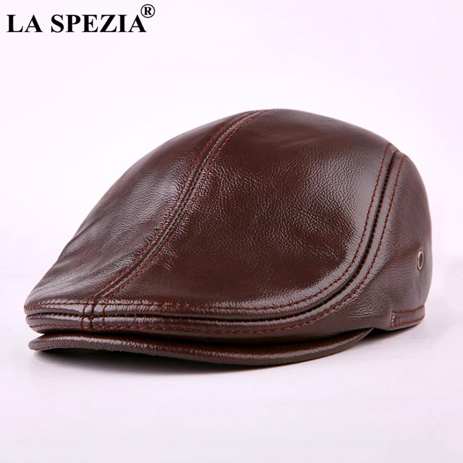 Leather caps best sale for men