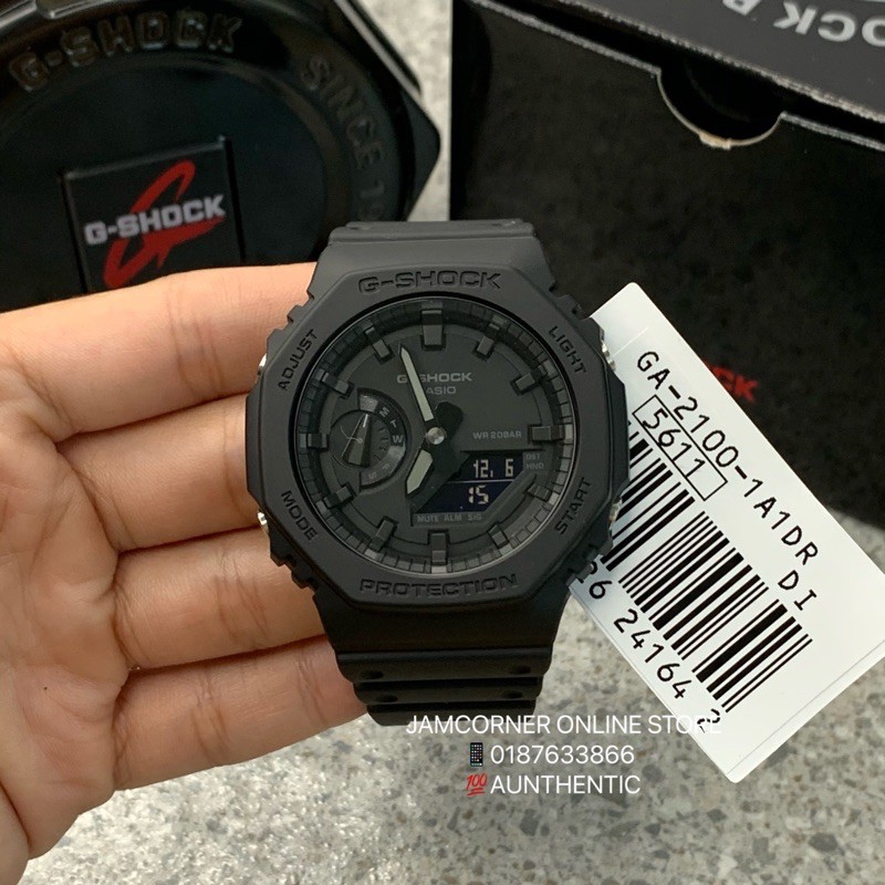 G shock ga 2100 best sale 1a1 black