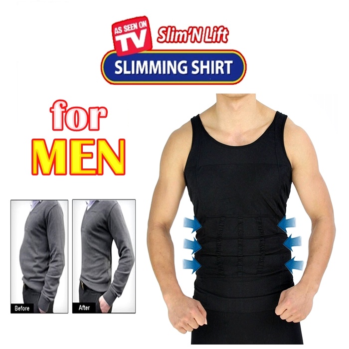 Hot Slimming Vest Top For MEN - Slim N Lift - MEN's Shirt Body Shapers