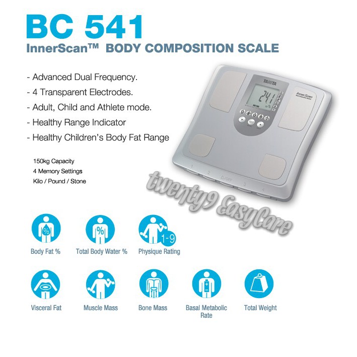 FREE SHIP] TANITA BC541 Inner Scan Body Composition Monitor (JAPAN,  AUTHENTIC/HERBALIFE)