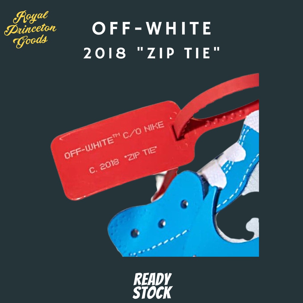 Off white jordan outlet 1 unc zip tie