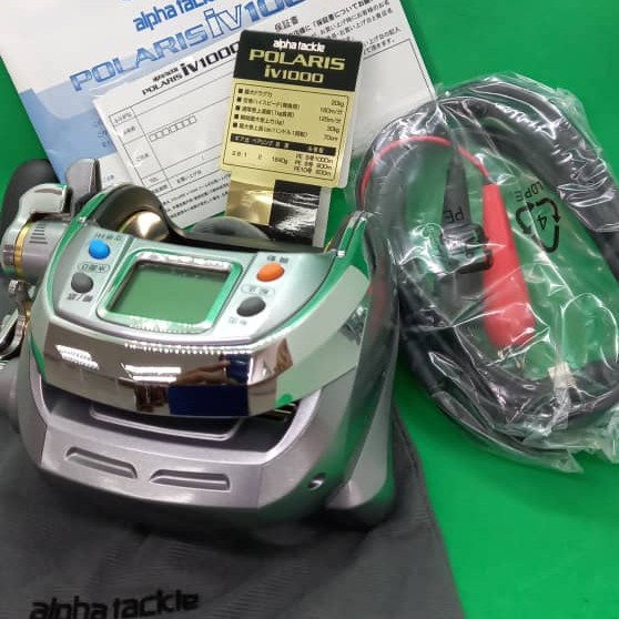 Alpha Tackle Polaris iv 1000 Electric Fishing Reel. Mesin Bangkela