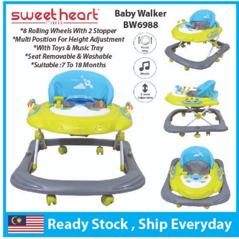 Sweet heart paris sales baby walker