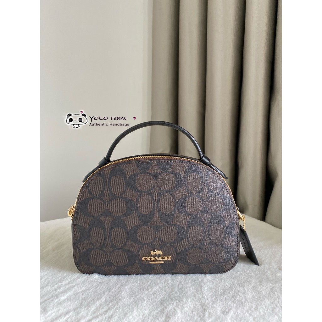 Serena satchel store in signature canvas