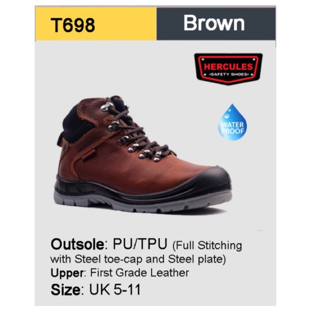 Hercules safety outlet shoes