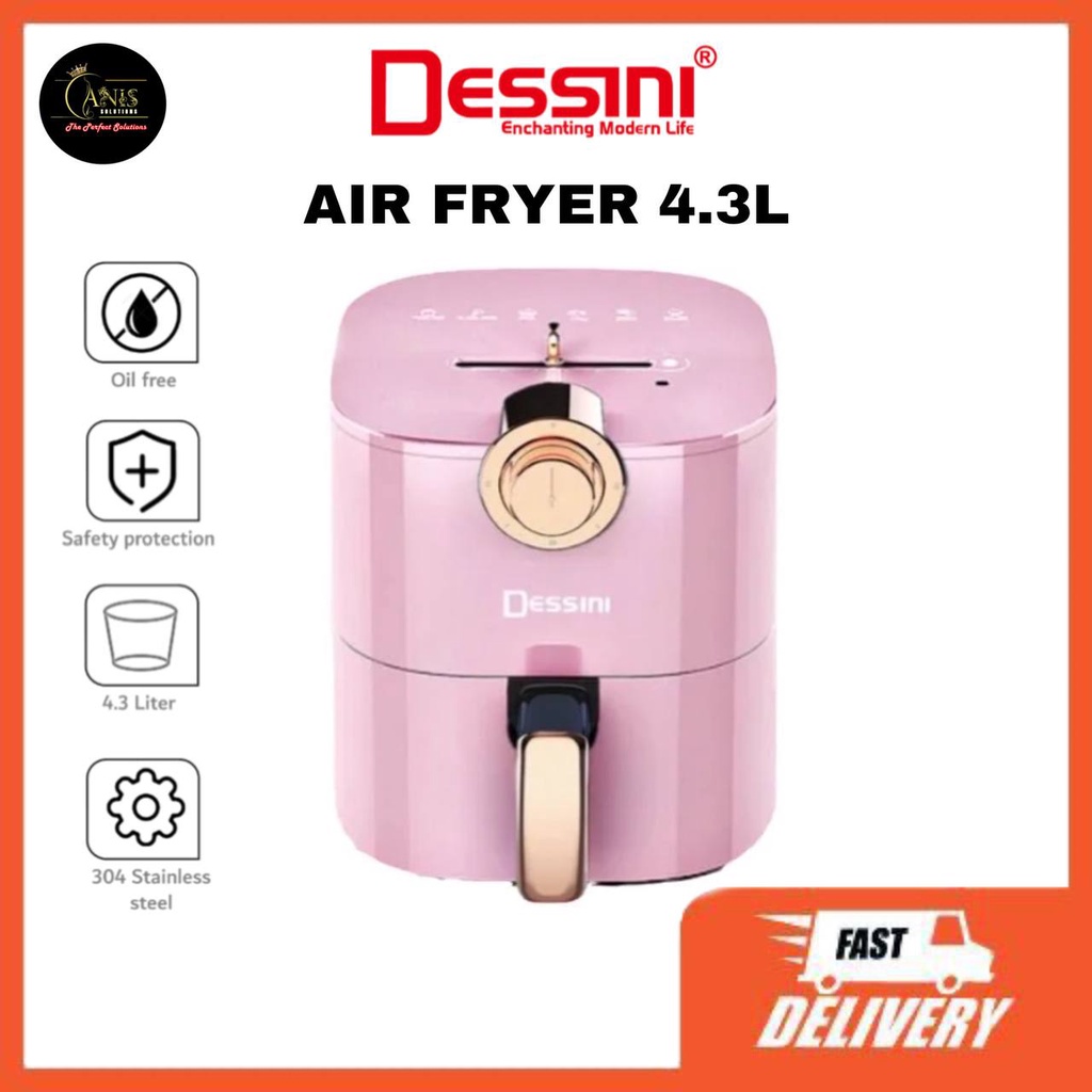 4.3l Pink Home Air Fryer