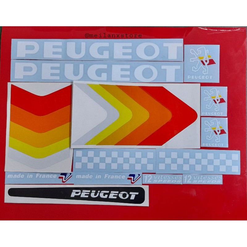 Peugeot sale bike decals