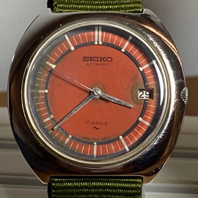 Seiko vintage orange dial. Shopee Malaysia