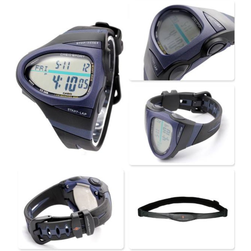 Ready Stock Casio Heart Rate Monitor watch with chest strap