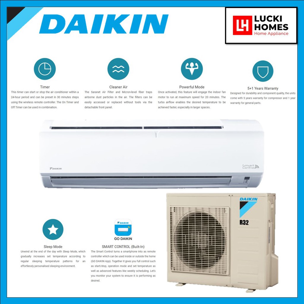 daikin 1.5 hp non inverter price