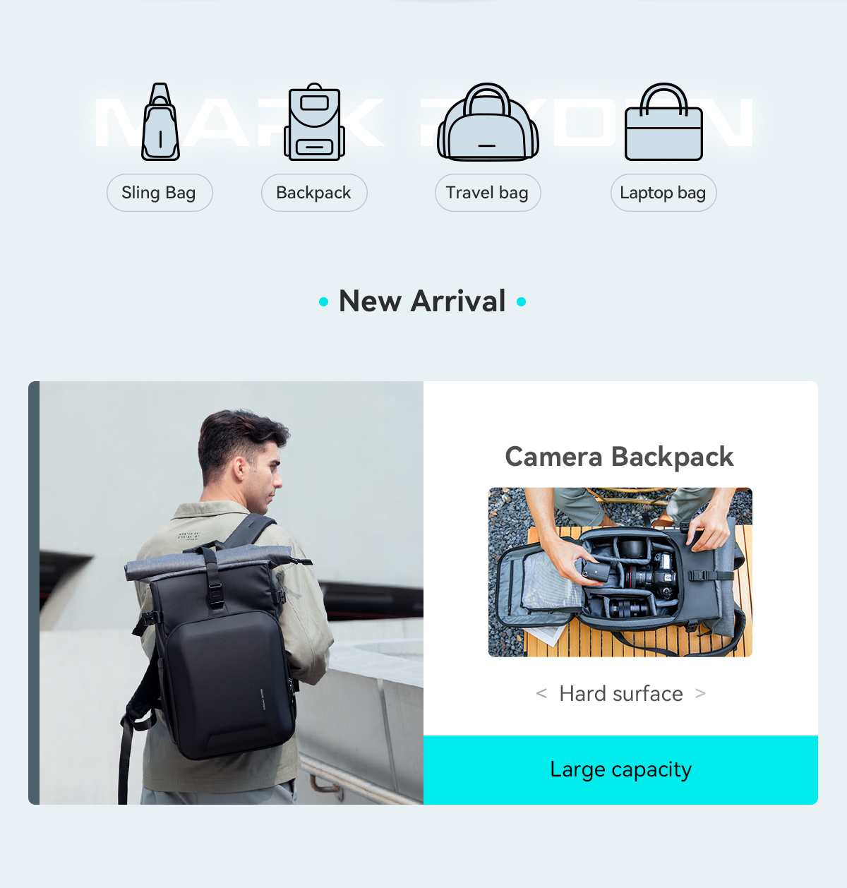 Mark Ryden Multifunction Crossbody Men Bags Waterproof USB Charging Chest  Pack Short Trip Messengers Chest Bag Shoulder Bag Male