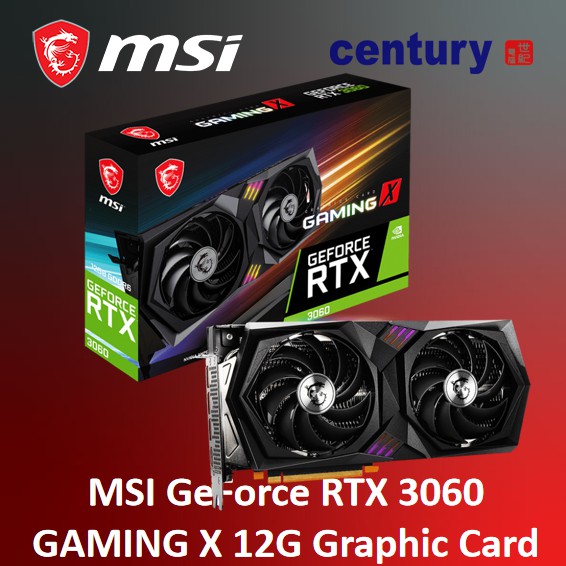MSI GeForce RTX 3060 GAMING X 12G Graphic Card [GeForce RTX 3060