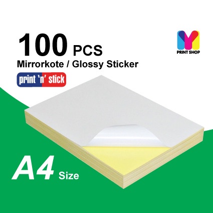 wholesale a4 sticker adhesive glossy paper