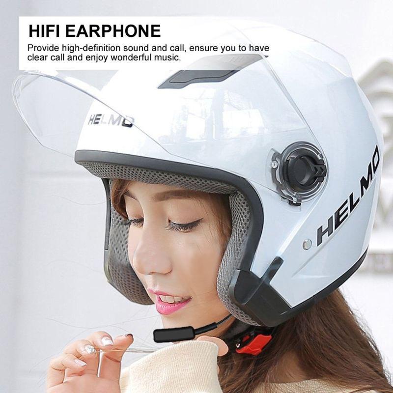 Motorcycle Helmet Headset Bluetooth 4.0 Dual Stereo Speakers Hands