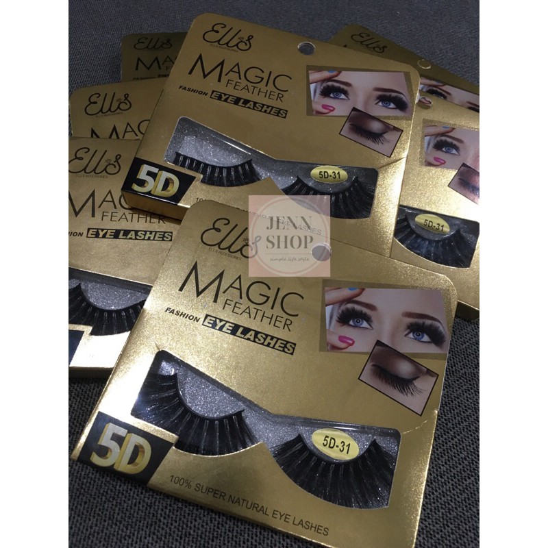 READY STOCK！Ells Accessories Magic Feather Fashion Eyelashes 5D