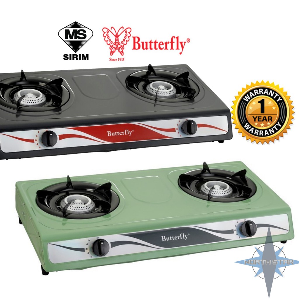 prestige double burner gas stove