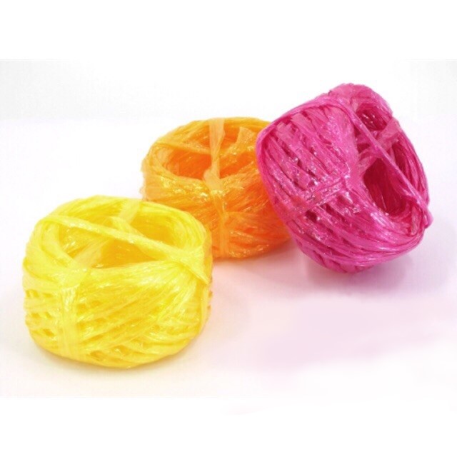 Plastic raffia clearance yarn