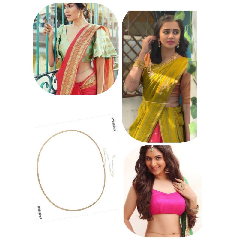 Ready Stock = Bridal Wedding Gold Belly Chain/G0old Belt/Waist Chain/Gold  Waist Chain/Saree Chain