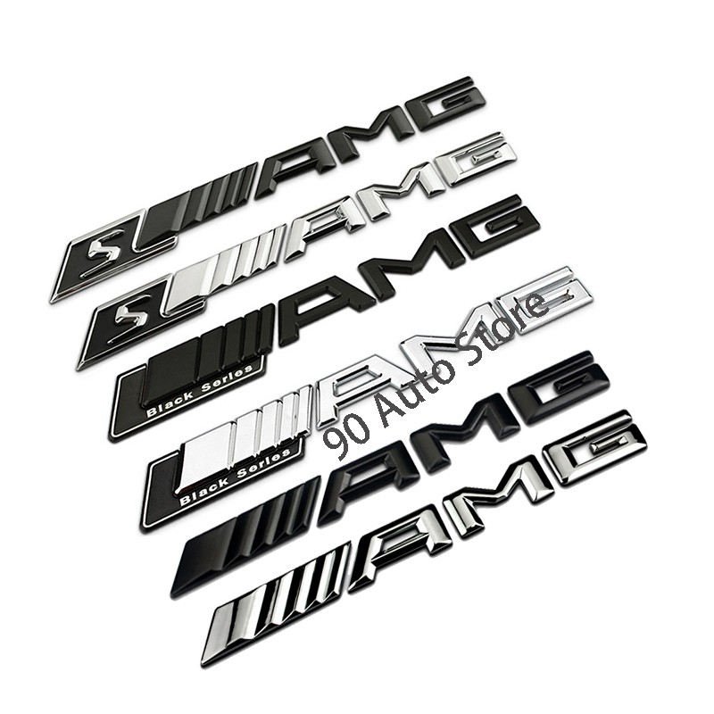 1x 3d Abs Car Sticker Emblem Badge Decals Black Series Sticker For Mercedes  Sls Amg W204 W203 W211 W207 W219 C63 Car Styling - Car Stickers - AliExpress