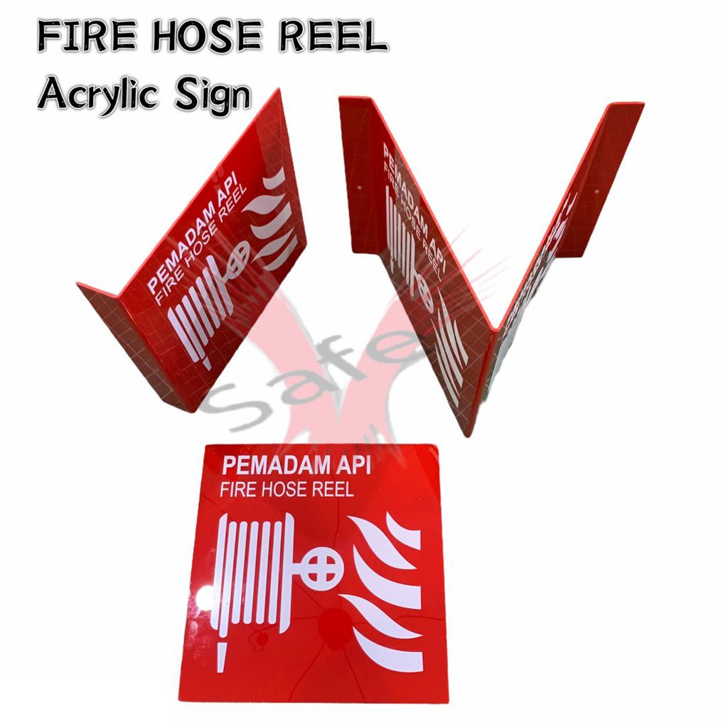 Signage VSAFEMKT FIRE HOSE REEL 1/2/3D Signage Acrylic & PVC FS001