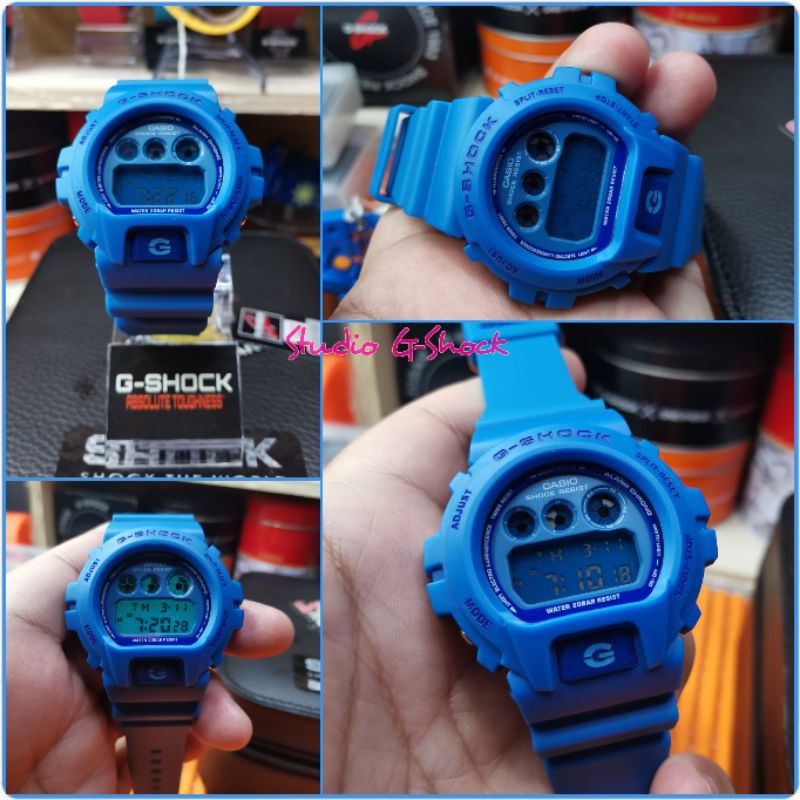 G shock biru smurf hot sale