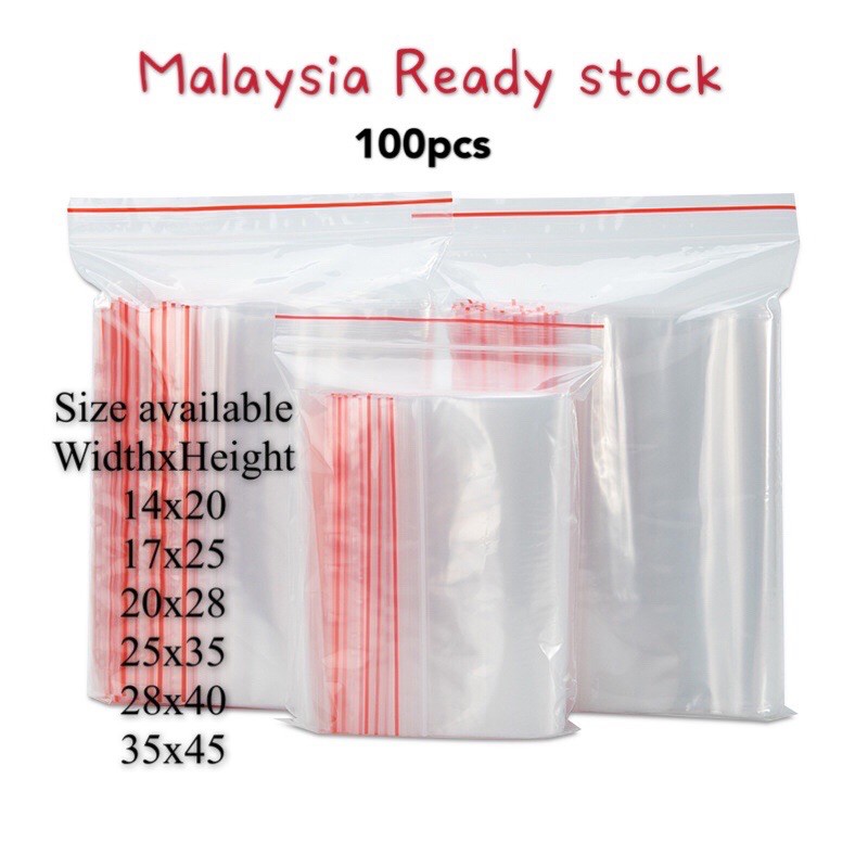 Zip Bag [100pcs Per Packet] - Zip Lock Zipper Plastic Transparent Quality  Zip Lock / Zipper Plastic Bag Johor, Malaysia, Batu Pahat Supplier,  Suppliers, Supply, Supplies