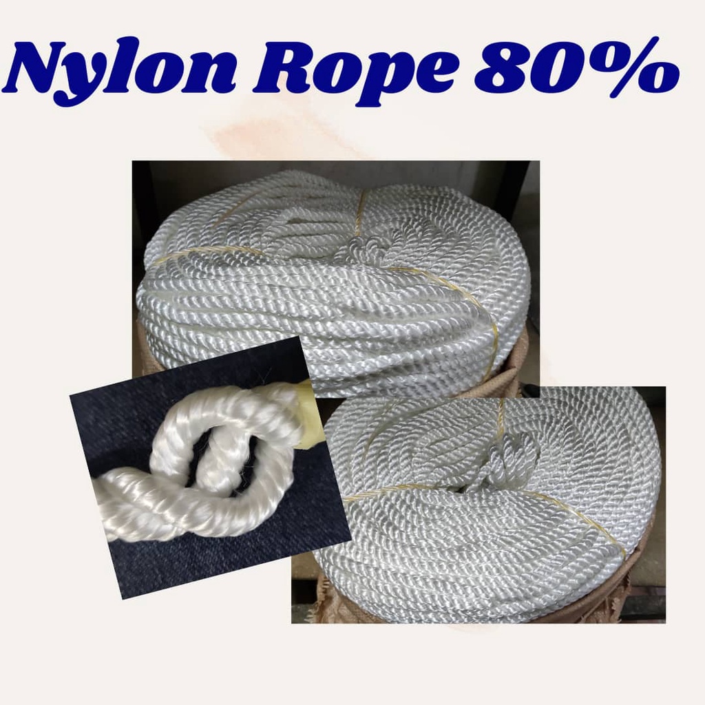 12MM Nylon Rope 80% - 20Meter ~ 100Meter
