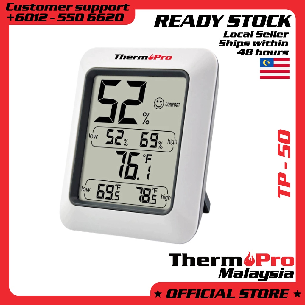 ThermoPro TP50 Indoor Thermometer Temperature and Hygrometer