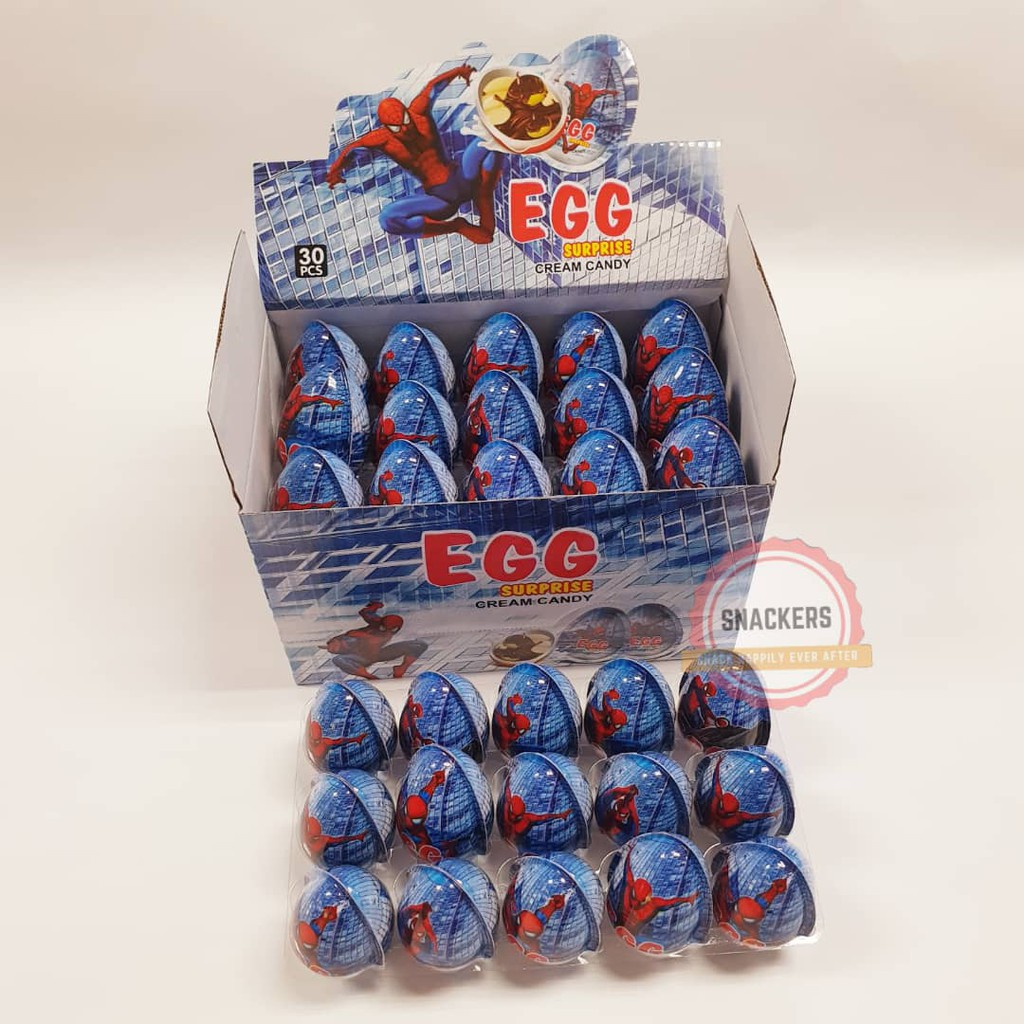 Spiderman surprise egg hot sale