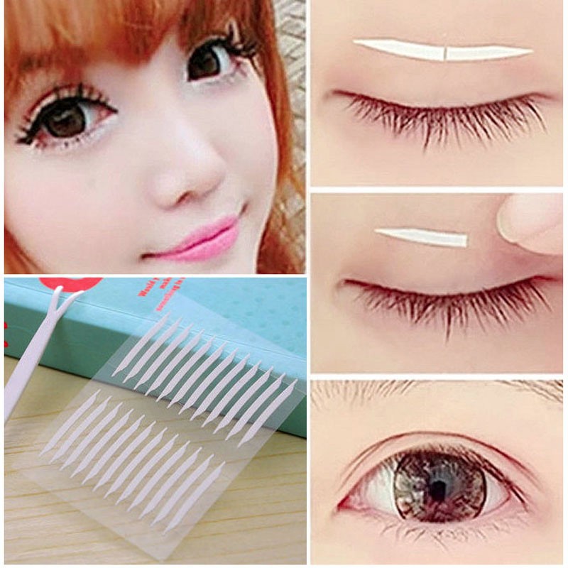 Double sided double clearance eyelid tape