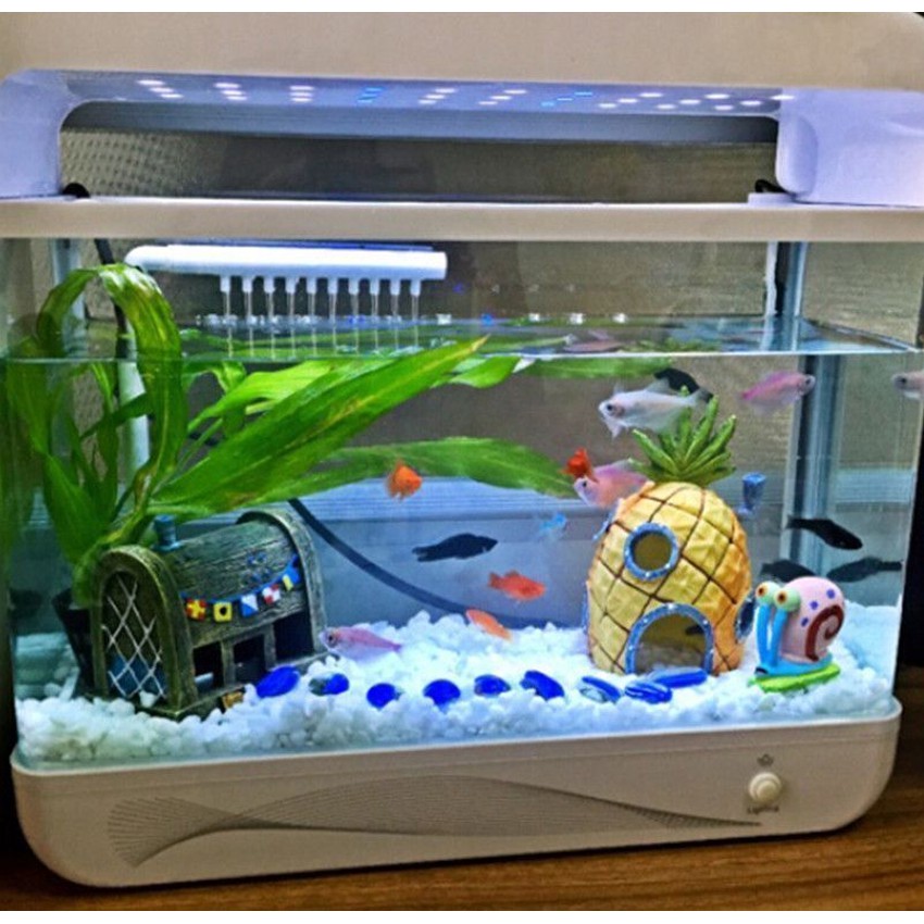 Aquarium Decorations, Resin Pineapple Home Aquarium Ornament Fish Tank
