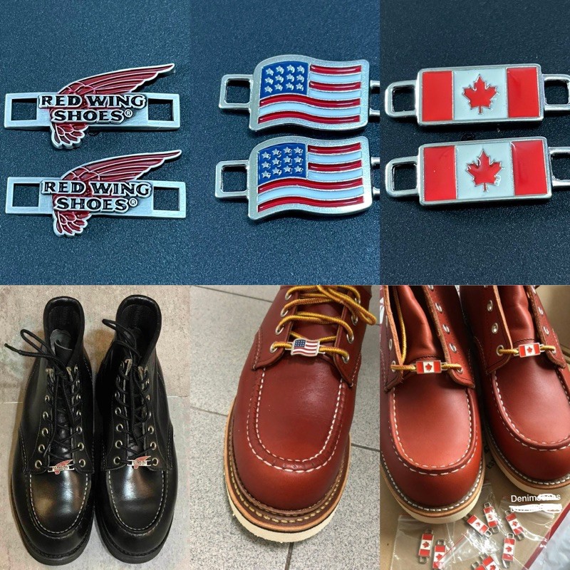 Red wing clearance shoelace flags