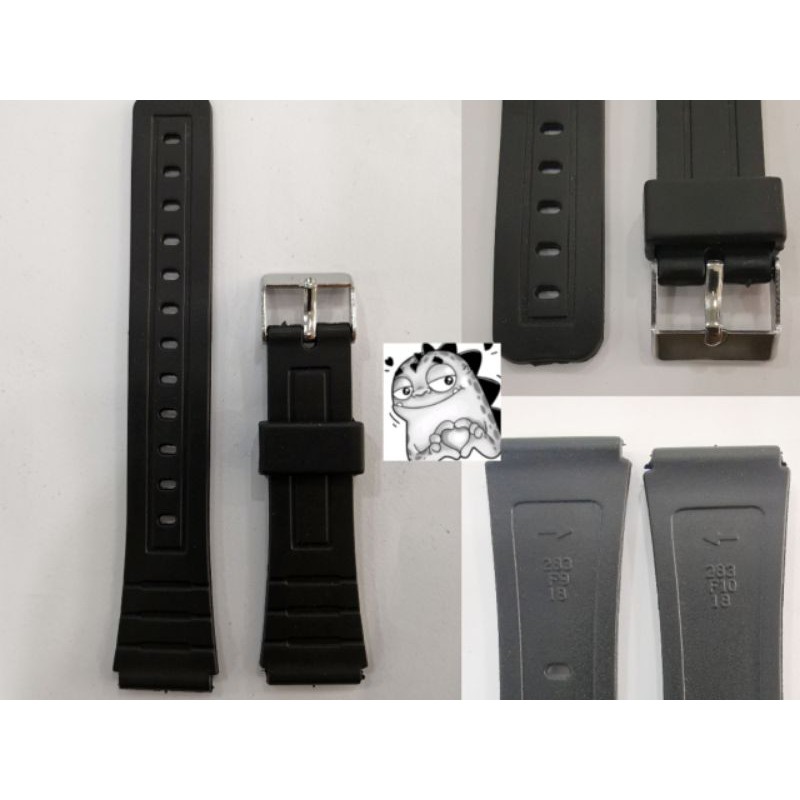 Watch Strap Q Q Casio Watch 18 20mm Plastic Wrist Band Strap for