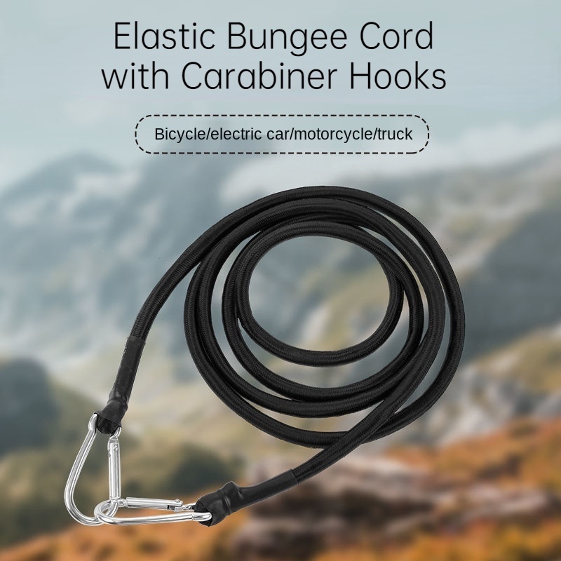 Updated Elastic Bungee Cords with Carabiner Hooks