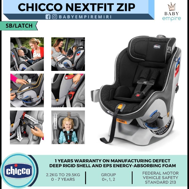 Chicco nextfit clearance zip safety rating