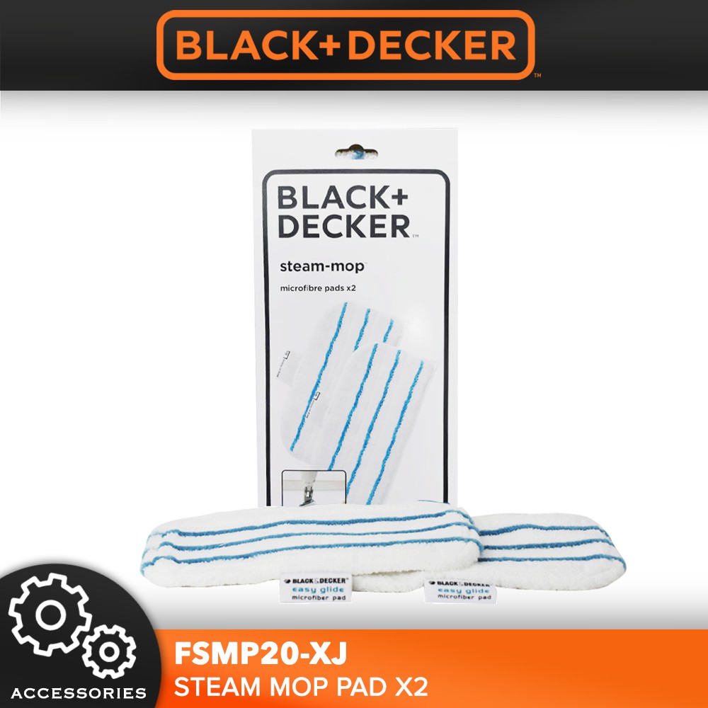 Black+Decker Steam-mop Replacement Pads (2 Pack) FSMP20-XJ