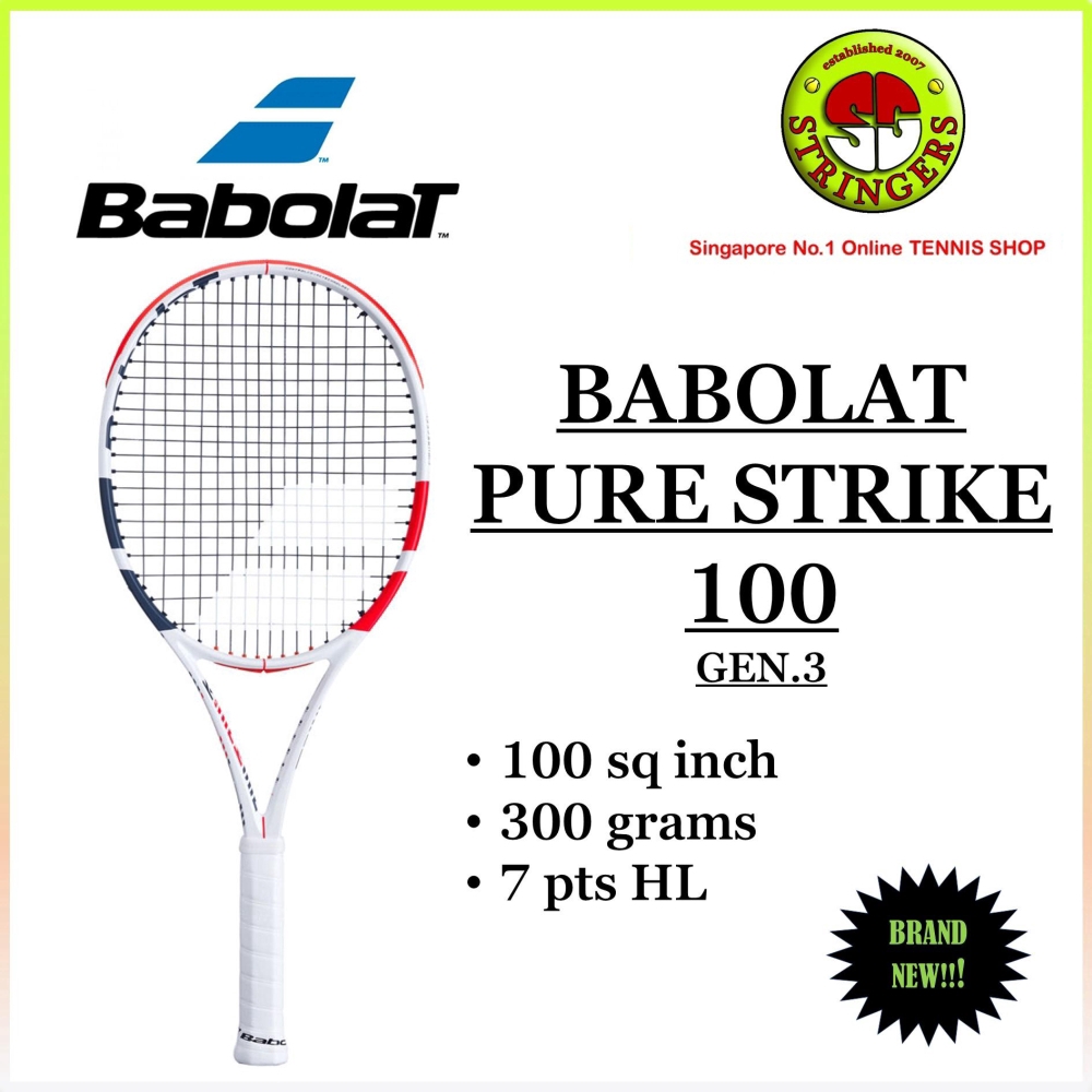 Babolat Pure Strike 100 Gen.3 Tennis Racket Shopee Malaysia