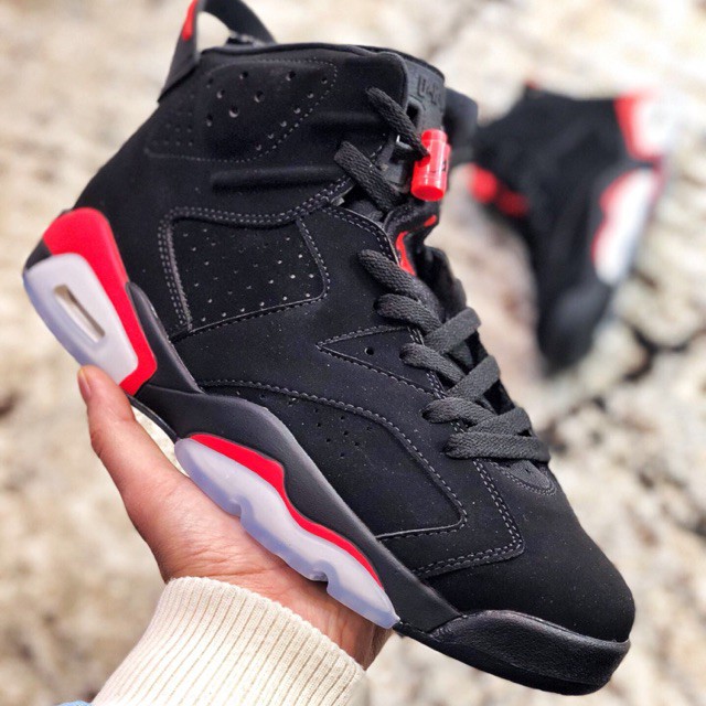 Jordan 6 shop black and red