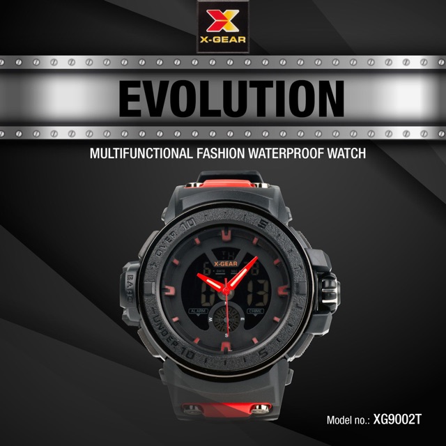 NEW PRODUCT X GEAR Sport Gear Rubber Strap Watch for Men
